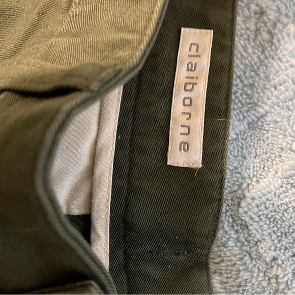 Claiborne Olive Green Wide-Leg Pants Size 32L - Picture 6 of 9